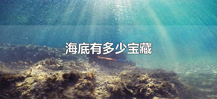 海底有多少宝藏