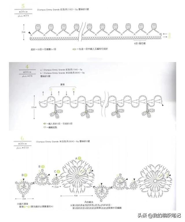 钩针编织花边简单大方（分享12组好看的毛线钩针编织）(26)