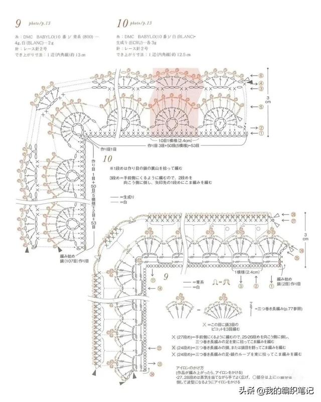 钩针编织花边简单大方（分享12组好看的毛线钩针编织）(6)