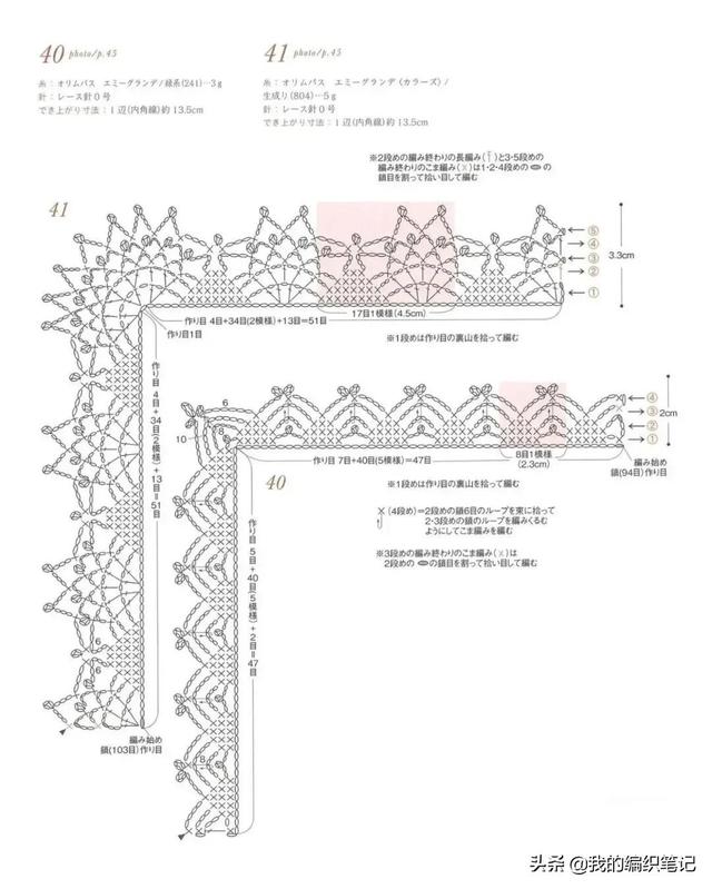 钩针编织花边简单大方（分享12组好看的毛线钩针编织）(11)