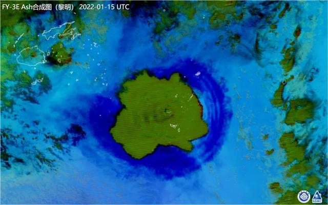 汤加火山喷发将导致全球气候变冷（风云气象卫星看汤加火山喷发）(7)