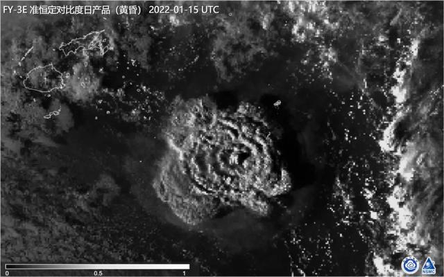 汤加火山喷发将导致全球气候变冷（风云气象卫星看汤加火山喷发）(6)