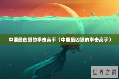 ​中国最凶狠的拳击高手（中国最凶狠的拳击高手）