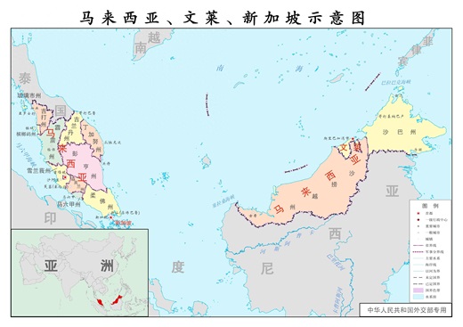 东南亚各国高清地图