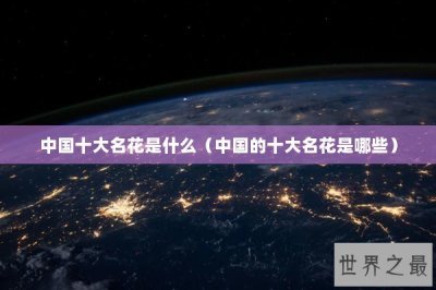 ​中国十大名花是什么（中国的十大名花是哪些）