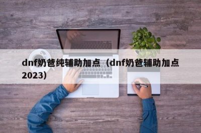 ​dnf奶爸纯辅助加点（dnf奶爸辅助加点2023）