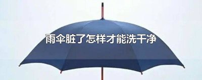 ​雨伞很脏怎么清洗视频 雨伞很脏怎么清洗掉