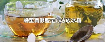 ​假蜂蜜放冰箱后图片 小窍门辨别蜂蜜真假