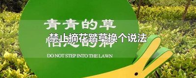 ​禁止摘花踏草的句子 有关禁止摘花踏草的标语