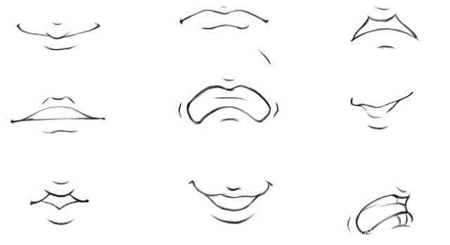 动漫人物嘴巴该怎么画？适合初学者学习的嘴巴画法！