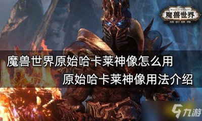 ​《魔兽世界》原始哈卡莱神像用法介绍 原始哈卡莱神像怎么用