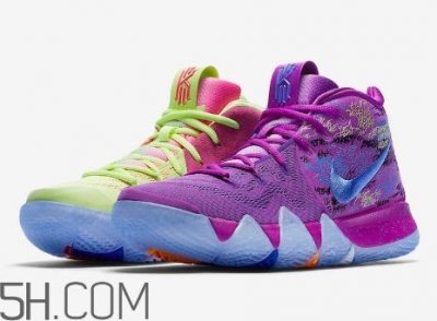 ​nike kyrie 4 multi color鸳鸯配色实物谍照什么样？