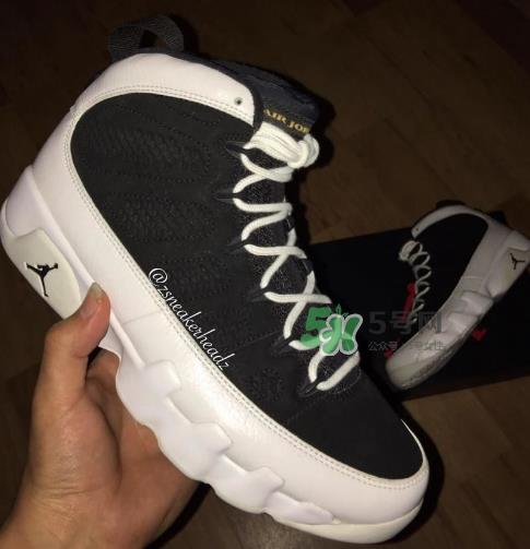 air jordan 9黑白金配色实物什么样_什么时候发售？