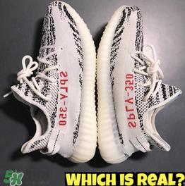 adidas yeezy 350 v2 boost zebra白斑马真假怎么分辨？