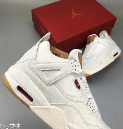 levis与air jordan 4联名白色版发售时间_实物曝光