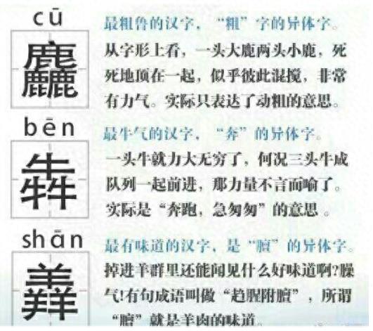 史上最难认的22个汉字，认识6个就是学霸，最后一个你肯定不认识