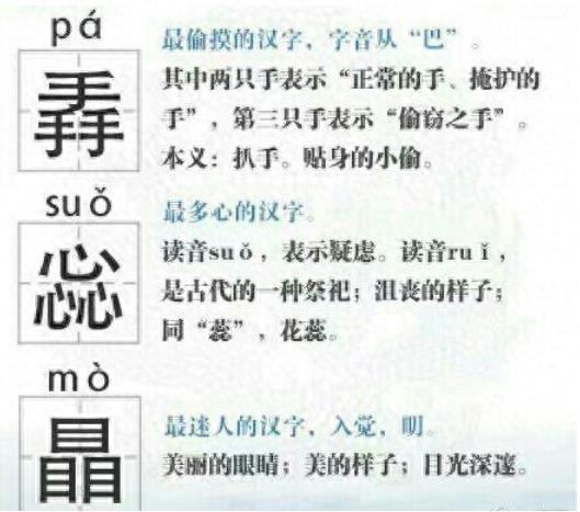 史上最难认的22个汉字，认识6个就是学霸，最后一个你肯定不认识